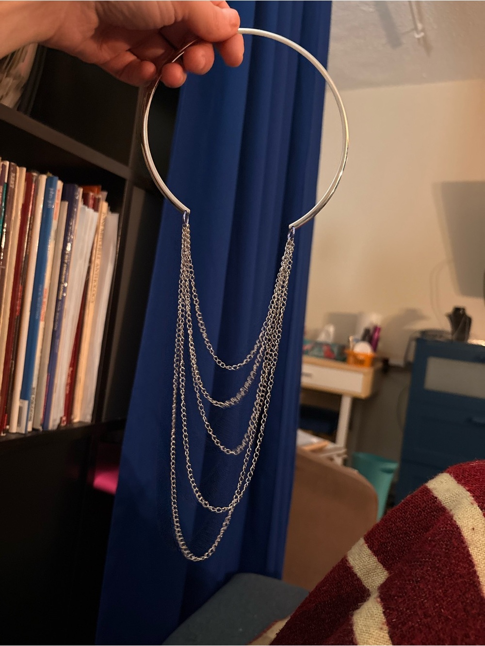 Silver Multi-Chain Choker Necklace - Women Jewelry